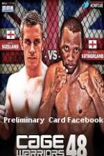 Watch Cage Warriors 48 Preliminary Card Facebook M4uhd